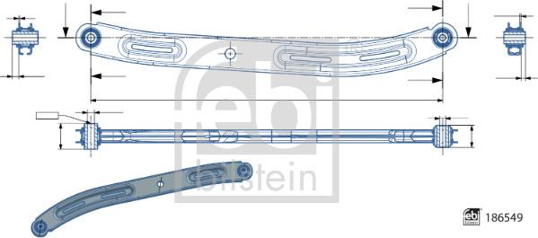 Febi Bilstein 186549 - Brat, suspensie roata aaoparts.ro