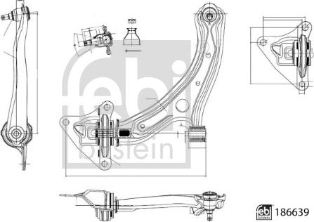 Febi Bilstein 186639 - Brat, suspensie roata aaoparts.ro