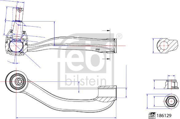 Febi Bilstein 186129 - Cap de bara aaoparts.ro