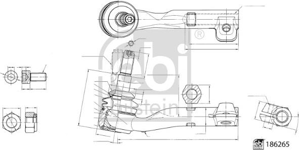 Febi Bilstein 186265 - Cap de bara aaoparts.ro