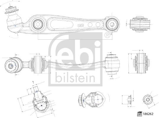 Febi Bilstein 186262 - Brat, suspensie roata aaoparts.ro