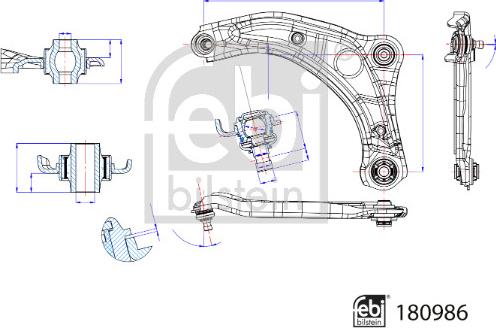 Febi Bilstein 180986 - Brat, suspensie roata aaoparts.ro