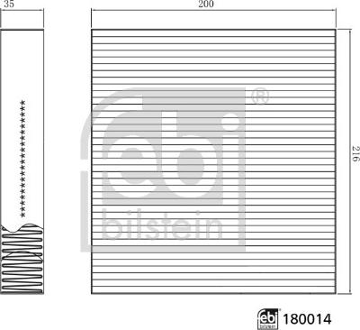 Febi Bilstein 180014 - Filtru, aer habitaclu aaoparts.ro