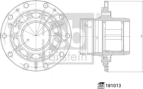 Febi Bilstein 181013 - Butuc roata aaoparts.ro