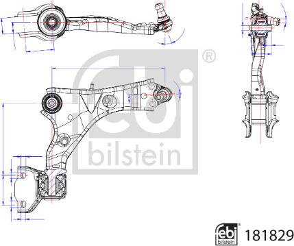 Febi Bilstein 181829 - Brat, suspensie roata aaoparts.ro