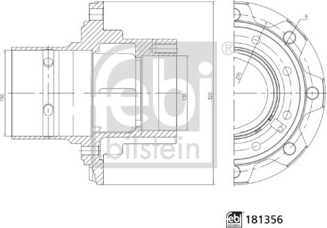 Febi Bilstein 181356 - Butuc roata aaoparts.ro