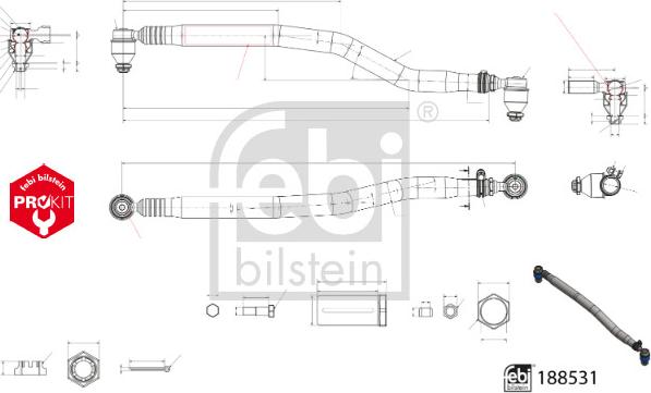 Febi Bilstein 188531 - Bieleta, directie aaoparts.ro