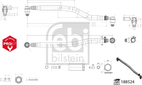 Febi Bilstein 188524 - Bieleta, directie aaoparts.ro