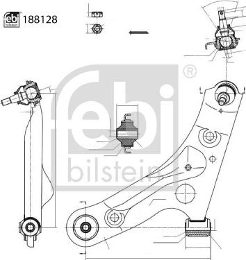 Febi Bilstein 188128 - Brat, suspensie roata aaoparts.ro