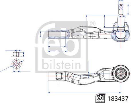 Febi Bilstein 183437 - Cap de bara aaoparts.ro