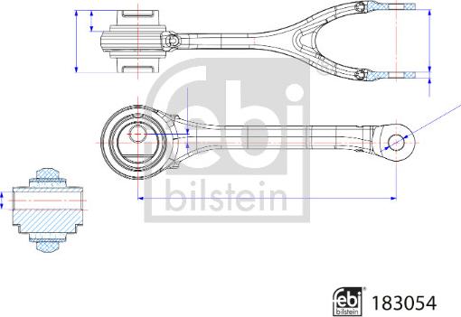 Febi Bilstein 183054 - Brat, suspensie roata aaoparts.ro