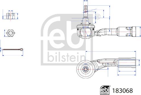 Febi Bilstein 183068 - Cap de bara aaoparts.ro