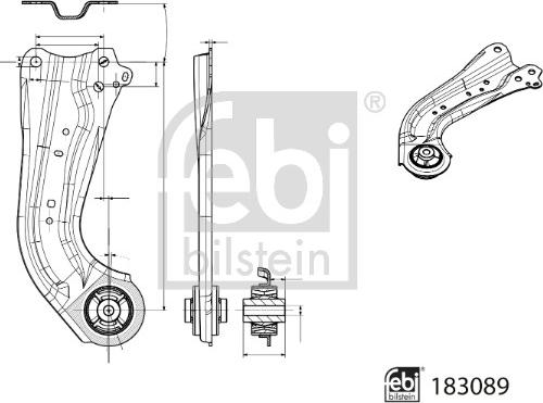 Febi Bilstein 183089 - Brat, suspensie roata aaoparts.ro