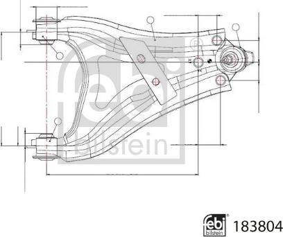 Febi Bilstein 183804 - Brat, suspensie roata aaoparts.ro