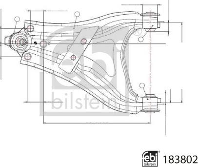 Febi Bilstein 183802 - Brat, suspensie roata aaoparts.ro