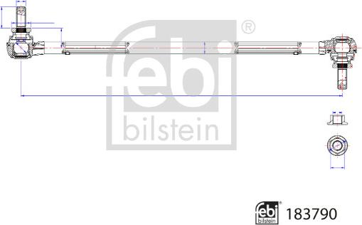 Febi Bilstein 183790 - Brat / bieleta suspensie, stabilizator aaoparts.ro