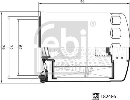 Febi Bilstein 182486 - Filtru ulei aaoparts.ro