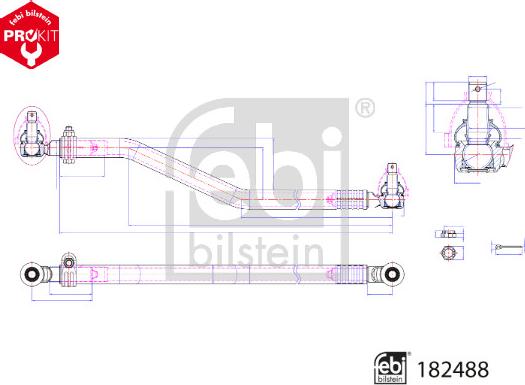 Febi Bilstein 182488 - Bieleta, directie aaoparts.ro