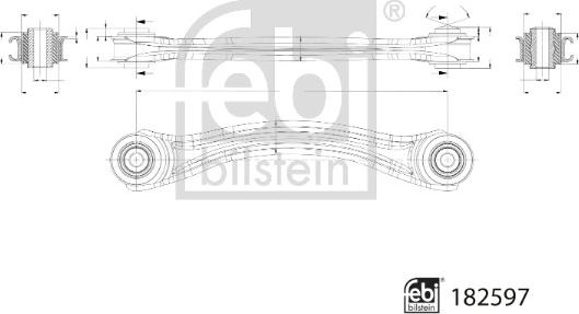 Febi Bilstein 182597 - Brat, suspensie roata aaoparts.ro