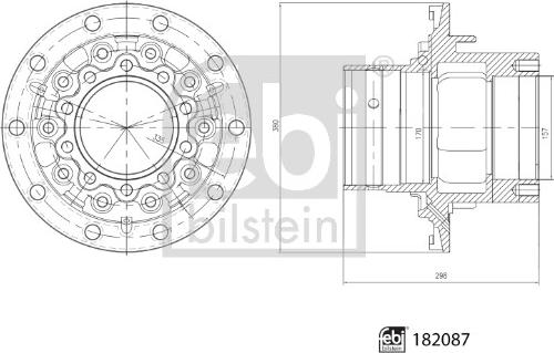 Febi Bilstein 182087 - Butuc roata aaoparts.ro