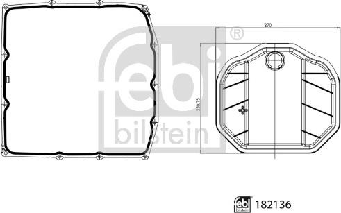 Febi Bilstein 182136 - Filtru hidraulic, cutie de viteze automata aaoparts.ro