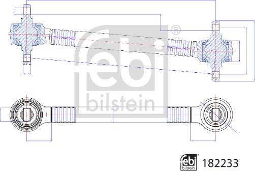 Febi Bilstein 182233 - Brat, suspensie roata aaoparts.ro