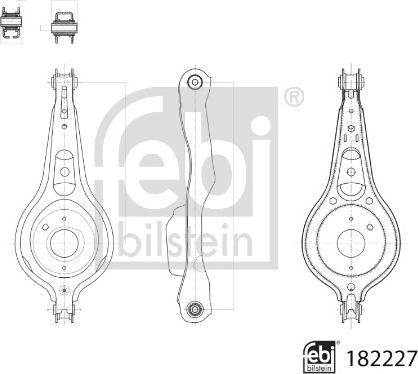 Febi Bilstein 182227 - Brat, suspensie roata aaoparts.ro