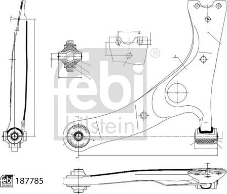 Febi Bilstein 187785 - Brat, suspensie roata aaoparts.ro