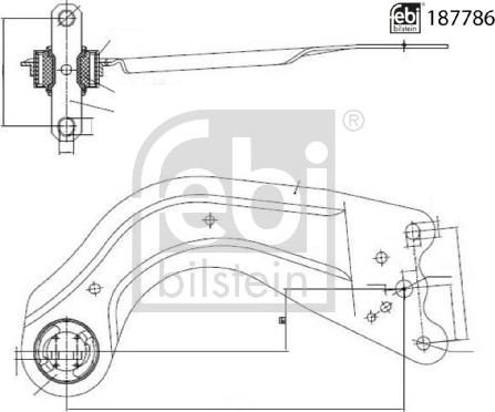 Febi Bilstein 187786 - Brat, suspensie roata aaoparts.ro