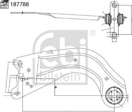 Febi Bilstein 187788 - Brat, suspensie roata aaoparts.ro