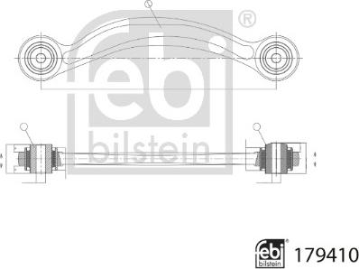 Febi Bilstein 179410 - Brat, suspensie roata aaoparts.ro