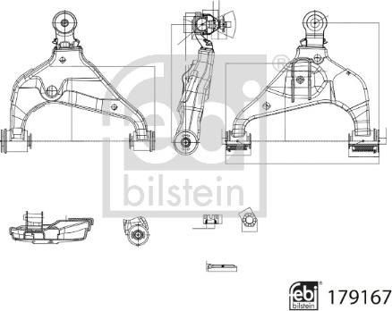 Febi Bilstein 179167 - Brat, suspensie roata aaoparts.ro