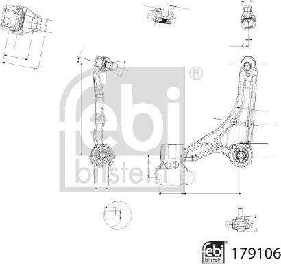 Febi Bilstein 179106 - Brat, suspensie roata aaoparts.ro