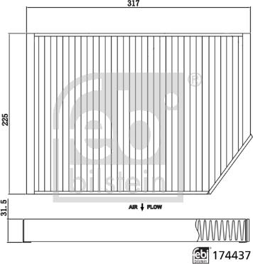 Febi Bilstein 174437 - Filtru, aer habitaclu aaoparts.ro