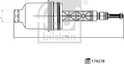 Febi Bilstein 174278 - Capac, carcasa filtru ulei aaoparts.ro