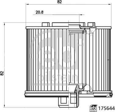 Febi Bilstein 175644 - Filtru combustibil aaoparts.ro