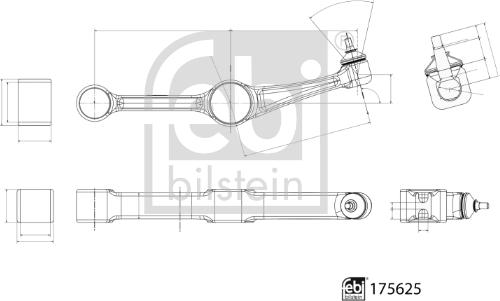 Febi Bilstein 175625 - Brat, suspensie roata aaoparts.ro