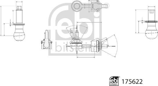 Febi Bilstein 175622 - Brat / bieleta suspensie, stabilizator aaoparts.ro