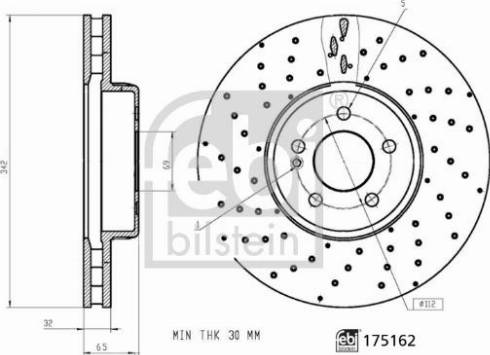 FEBI Bilstein 175162 - Disc frana aaoparts.ro