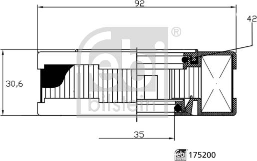 Febi Bilstein 175200 - Filtru, aerisire bloc motor aaoparts.ro