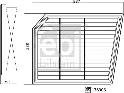 Febi Bilstein 176906 - Filtru aer aaoparts.ro