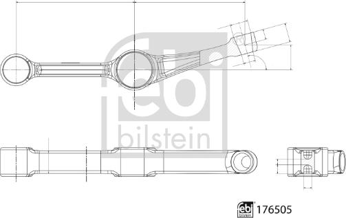 Febi Bilstein 176505 - Brat, suspensie roata aaoparts.ro