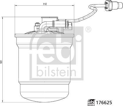 Febi Bilstein 176625 - Filtru combustibil aaoparts.ro