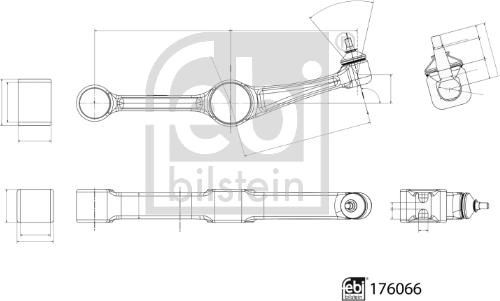 Febi Bilstein 176066 - Brat, suspensie roata aaoparts.ro