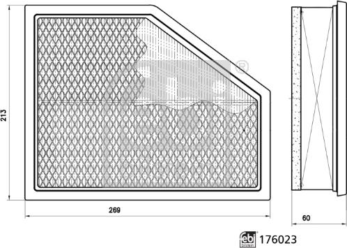 Febi Bilstein 176023 - Filtru aer aaoparts.ro