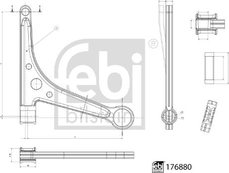 Febi Bilstein 176880 - Brat, suspensie roata aaoparts.ro