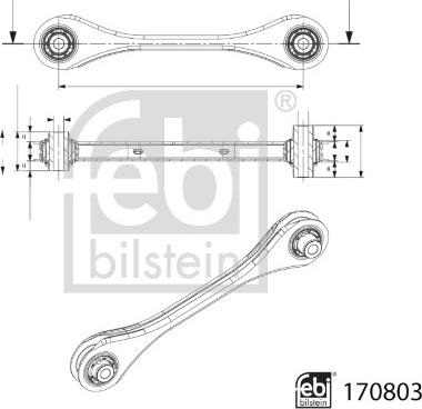 Febi Bilstein 170803 - Brat, suspensie roata aaoparts.ro