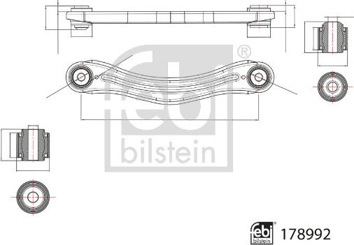 Febi Bilstein 178992 - Brat, suspensie roata aaoparts.ro