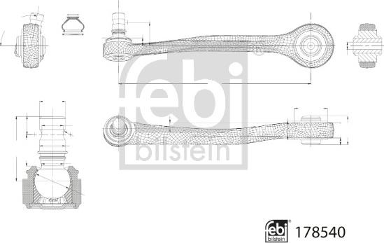 Febi Bilstein 178540 - Brat, suspensie roata aaoparts.ro