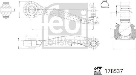 Febi Bilstein 178537 - Brat, suspensie roata aaoparts.ro